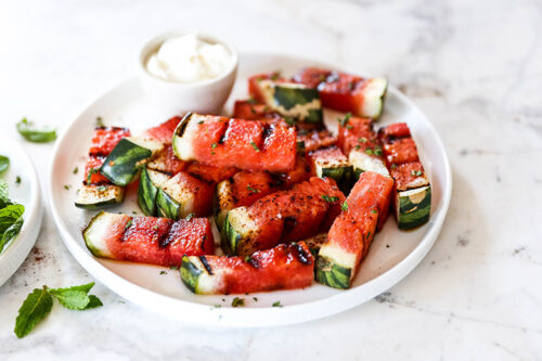 watermelon on grill